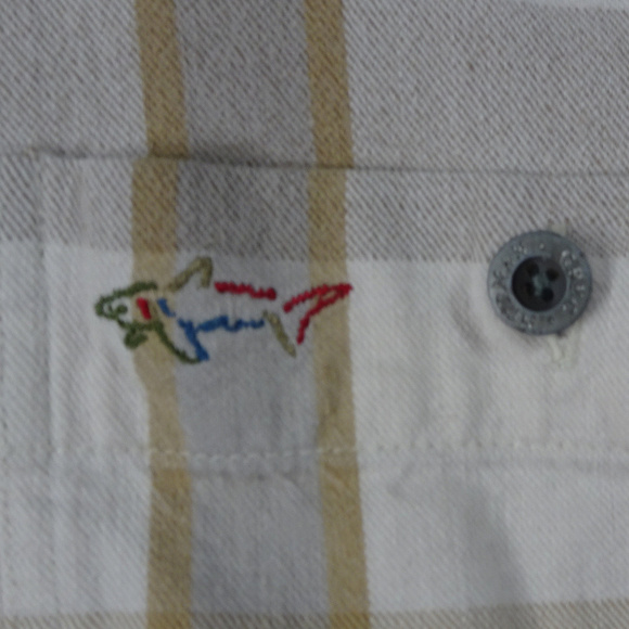 Greg Norman Button Down Tan Flannel Shirt X-Large - Picture 4 of 7